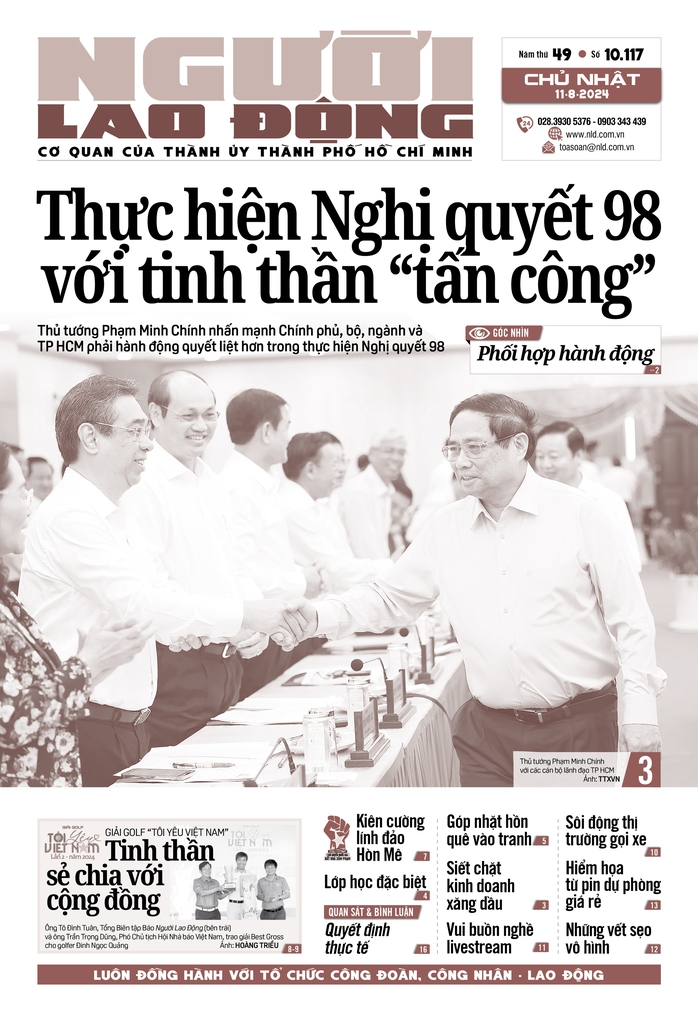 Đón đọc Báo Người Lao Động số ra ngày 11-8 với nhiều thông tin thời sự- Ảnh 1. Đón đọc Báo Người Lao Động số ra ngày 11-8 với nhiều thông tin thời sự- Ảnh 1.