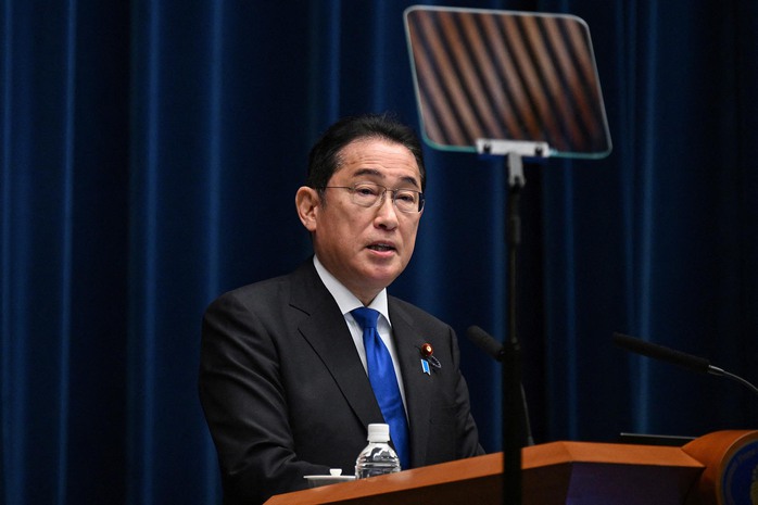 Thủ tướng Nhật Bản Kishida Fumio tại cuộc họp báo ở thủ đô Tokyo 14-8 Ảnh: REUTERS Thủ tướng Nhật Bản Kishida Fumio tại cuộc họp báo ở thủ đô Tokyo 14-8 Ảnh: REUTERS