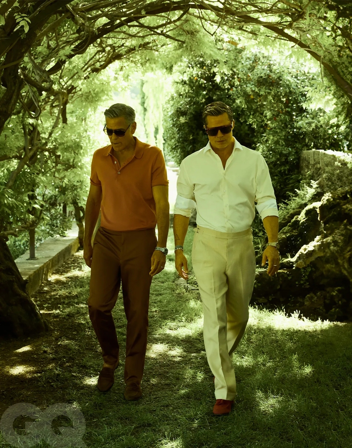 Đôi bạn thân Brad Pitt và George Clooney đọ vẻ điển trai- Ảnh 6. Đôi bạn thân Brad Pitt và George Clooney đọ vẻ điển trai- Ảnh 6.