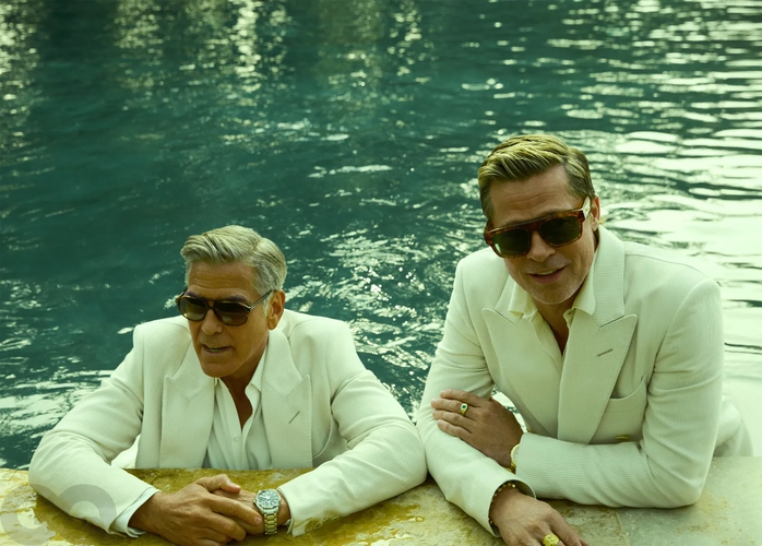 Đôi bạn thân Brad Pitt và George Clooney đọ vẻ điển trai- Ảnh 4. Đôi bạn thân Brad Pitt và George Clooney đọ vẻ điển trai- Ảnh 4.