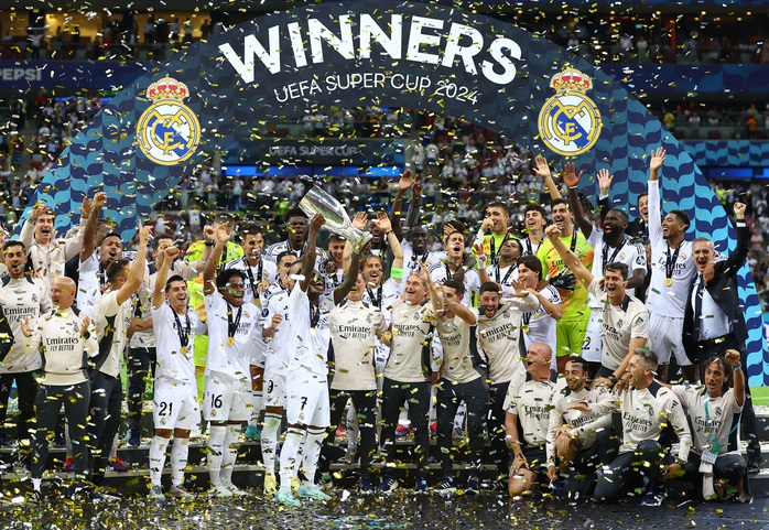 Real Madrid thắng Atalanta trận Siêu cúp, Mbappe có danh hiệu châu Âu đầu tiên- Ảnh 9. Real Madrid thắng Atalanta trận Siêu cúp, Mbappe có danh hiệu châu Âu đầu tiên- Ảnh 9.