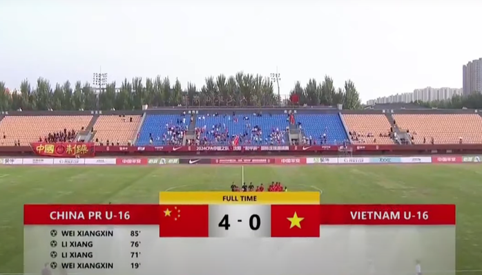 U16 Việt Nam thua đậm chủ nhà Trung Quốc- Ảnh 1. U16 Việt Nam thua đậm chủ nhà Trung Quốc- Ảnh 1.