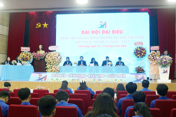 Đại hội Đoàn Trường ĐH Cửu Long lần thứ XI thành công tốt đẹp- Ảnh 1. Đại hội Đoàn Trường ĐH Cửu Long lần thứ XI thành công tốt đẹp- Ảnh 1.