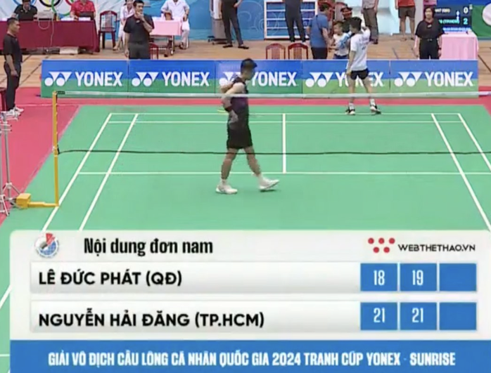 Thắng đàn anh Đức Phát, Hải Đăng vô địch giải cầu lông cá nhân quốc gia 2024- Ảnh 1. Thắng đàn anh Đức Phát, Hải Đăng vô địch giải cầu lông cá nhân quốc gia 2024- Ảnh 1.