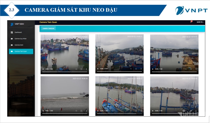 Camera giám sát khu neo đậu Camera giám sát khu neo đậu
