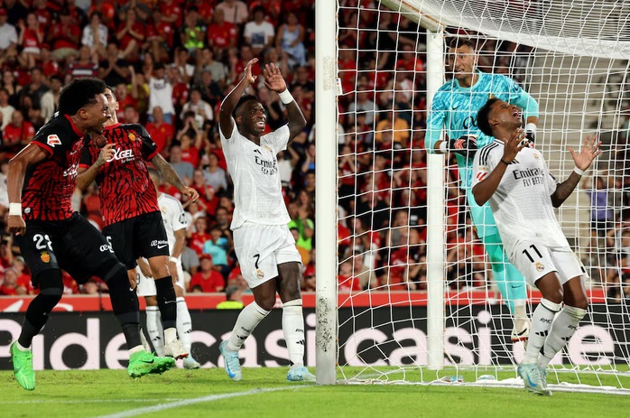 Real Madrid gây thất vọng trước Mallorca, Rodrygo ghi bàn nhưng Mendy lãnh thẻ đỏ- Ảnh 1. Real Madrid gây thất vọng trước Mallorca, Rodrygo ghi bàn nhưng Mendy lãnh thẻ đỏ- Ảnh 1.
