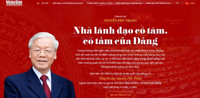 Ra mắt trang thông tin đặc biệt về Tổng Bí thư Nguyễn Phú Trọng- Ảnh 4. Ra mắt trang thông tin đặc biệt về Tổng Bí thư Nguyễn Phú Trọng- Ảnh 4.