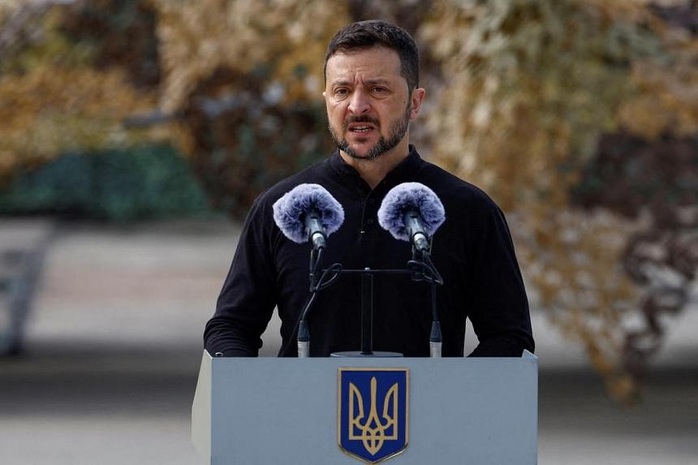 Tổng thống Ukraine Volodymyr Zelensky. Ảnh: Reuters
