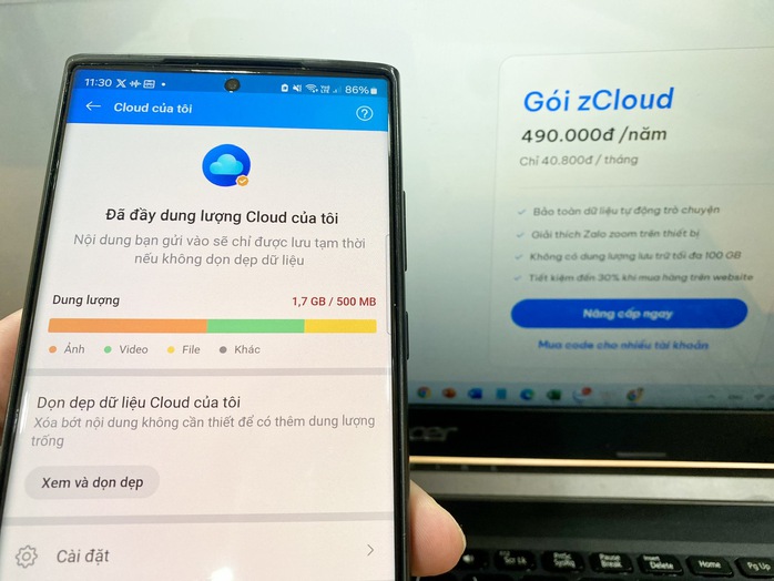 Zalo âm thầm giảm một nửa dung lượng lưu trữ miễn phí- Ảnh 1. Zalo âm thầm giảm một nửa dung lượng lưu trữ miễn phí- Ảnh 1.