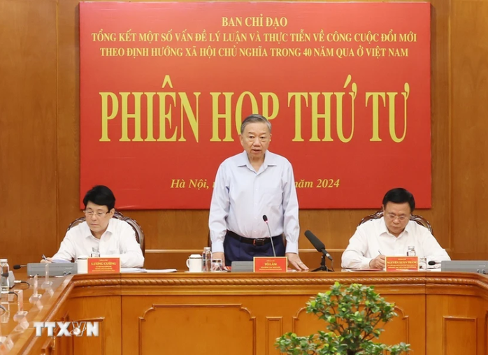 Tổng Bí thư, Chủ tịch nước Tô Lâm chủ trì Phiên họp thứ tư Ban Chỉ đạo Tổng kết 40 năm Đổi mới- Ảnh 2. Tổng Bí thư, Chủ tịch nước Tô Lâm chủ trì Phiên họp thứ tư Ban Chỉ đạo Tổng kết 40 năm Đổi mới- Ảnh 2.