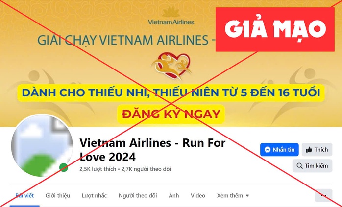 Coi chừng mất tiền vì giải chạy bộ giả mạo Vietnam Airlines- Ảnh 1. Coi chừng mất tiền vì giải chạy bộ giả mạo Vietnam Airlines- Ảnh 1.