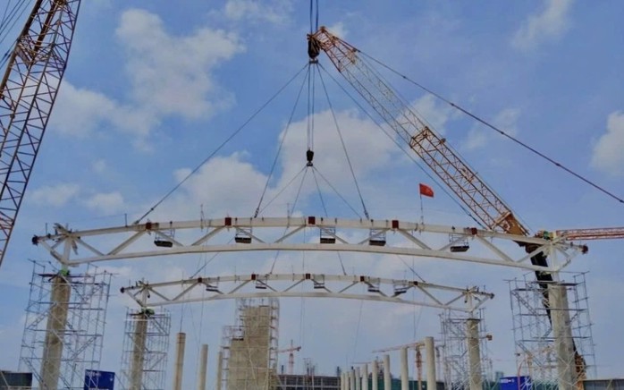 Hình ảnh lắp dựng nhà ga hành khách sân bay Long Thành- Ảnh 3. Hình ảnh lắp dựng nhà ga hành khách sân bay Long Thành- Ảnh 3.