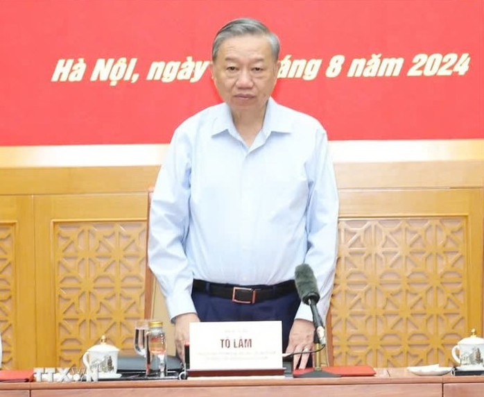 Tổng Bí thư, Chủ tịch nước Tô Lâm làm việc với Ban Thường vụ Quân ủy Trung ương- Ảnh 6. Tổng Bí thư, Chủ tịch nước Tô Lâm làm việc với Ban Thường vụ Quân ủy Trung ương- Ảnh 6.