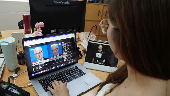 Công nghệ deepfake đang được nhiều người dùng mạng xã hội lạm dụng, trong đó có cả người dùng là KOL, người nổi tiếng...Ảnh: QUANG LIÊM Công nghệ deepfake đang được nhiều người dùng mạng xã hội lạm dụng, trong đó có cả người dùng là KOL, người nổi tiếng...Ảnh: QUANG LIÊM