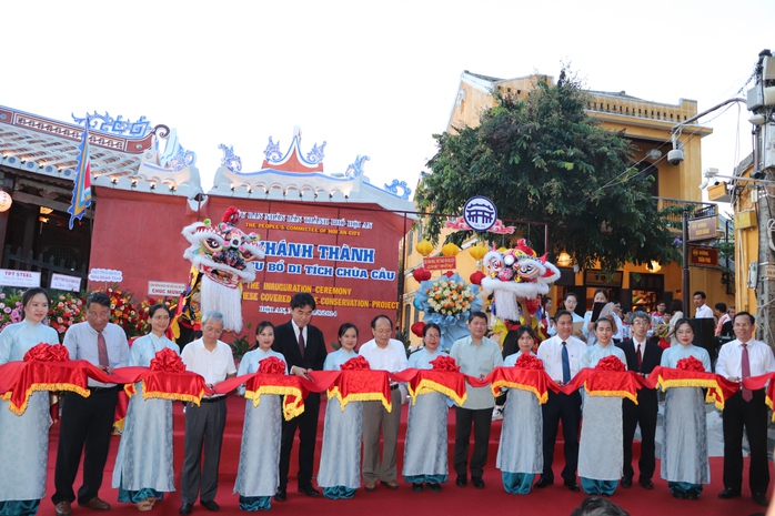 Lãnh đạo Quảng Nam: Chùa Cầu được trùng tu rất kỹ lưỡng- Ảnh 6. Lãnh đạo Quảng Nam: Chùa Cầu được trùng tu rất kỹ lưỡng- Ảnh 6.