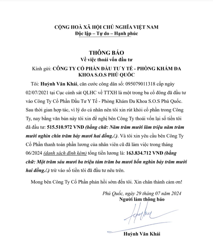 Phú Quốc: Nhân viên cũ một phòng khám đa khoa căng băng rôn đòi nợ lương- Ảnh 2. Phú Quốc: Nhân viên cũ một phòng khám đa khoa căng băng rôn đòi nợ lương- Ảnh 2.