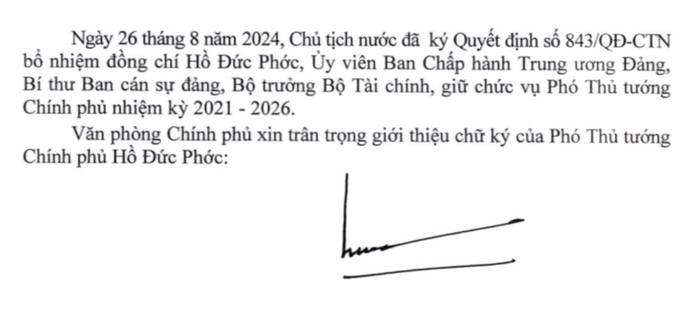 Giới thiệu chữ ký của 3 tân Phó Thủ tướng- Ảnh 2. Giới thiệu chữ ký của 3 tân Phó Thủ tướng- Ảnh 2.