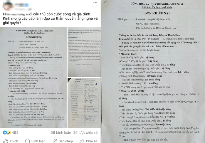 Xác minh việc CLB Thanh Hóa nợ lương, thưởng của cầu thủ hơn 16 tỉ đồng?- Ảnh 1. Xác minh việc CLB Thanh Hóa nợ lương, thưởng của cầu thủ hơn 16 tỉ đồng?- Ảnh 1.