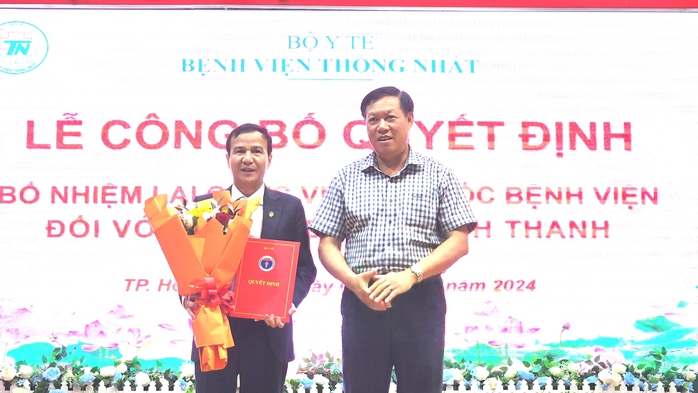 Bộ Y tế bổ nhiệm lại Giám đốc Bệnh viện Thống Nhất- Ảnh 1. Bộ Y tế bổ nhiệm lại Giám đốc Bệnh viện Thống Nhất- Ảnh 1.