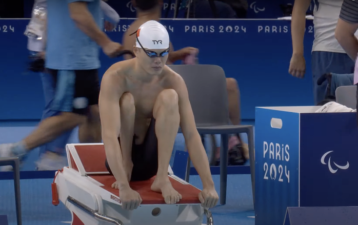 Paralympic Paris 2024: Kình ngư Lê Tiến Đạt cách huy chương đồng… 5 giây- Ảnh 2. Paralympic Paris 2024: Kình ngư Lê Tiến Đạt cách huy chương đồng… 5 giây- Ảnh 2.
