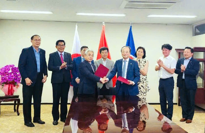 Trường Đại học Cửu Long ký hợp tác với một trường ở Nhật Bản- Ảnh 3. Trường Đại học Cửu Long ký hợp tác với một trường ở Nhật Bản- Ảnh 3.