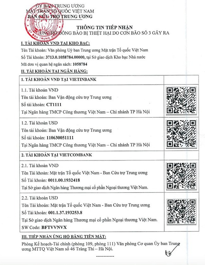 Tổng Bí thư, Chủ tịch nước Tô Lâm ủng hộ đồng bào bị thiệt hại do bão số 3- Ảnh 6. Tổng Bí thư, Chủ tịch nước Tô Lâm ủng hộ đồng bào bị thiệt hại do bão số 3- Ảnh 6.