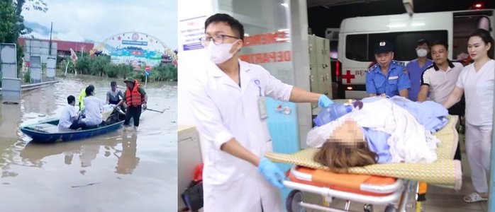 Cứu người phụ nữ trẻ bị vùi lấp do mưa lũ, lở đất- Ảnh 1. Cứu người phụ nữ trẻ bị vùi lấp do mưa lũ, lở đất- Ảnh 1.