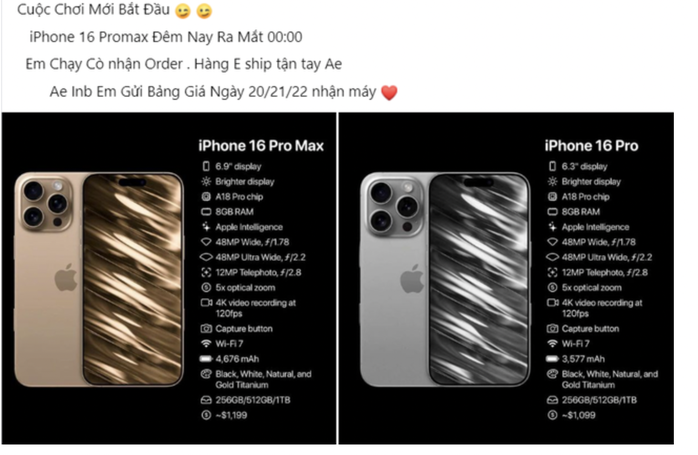 Bất ngờ giá iPhone 16 Pro và Pro Max xách tay- Ảnh 2. Bất ngờ giá iPhone 16 Pro và Pro Max xách tay- Ảnh 2.
