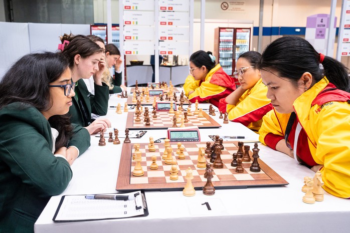 Lê Quang Liêm và Thảo Nguyên xuất trận, cờ vua Việt Nam toàn thắng vòng 2 Olympiad- Ảnh 3. Lê Quang Liêm và Thảo Nguyên xuất trận, cờ vua Việt Nam toàn thắng vòng 2 Olympiad- Ảnh 3.