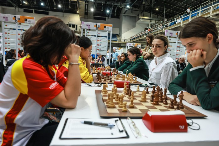 Lê Quang Liêm và Thảo Nguyên xuất trận, cờ vua Việt Nam toàn thắng vòng 2 Olympiad- Ảnh 4. Lê Quang Liêm và Thảo Nguyên xuất trận, cờ vua Việt Nam toàn thắng vòng 2 Olympiad- Ảnh 4.