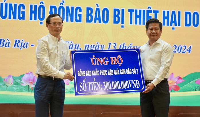 Bà Rịa - Vũng Tàu, Bình Phước ủng hộ đồng bào vùng bão lũ miền Bắc- Ảnh 6. Bà Rịa - Vũng Tàu, Bình Phước ủng hộ đồng bào vùng bão lũ miền Bắc- Ảnh 6.