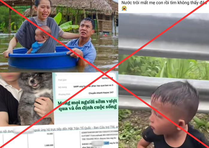 Nhiều KOL, KOC và người dùng mạng xã hội lợi dụng bão lũ dàn dựng nội dung không đúng sự thật để “câu view”, “câu like” và lấy nước mắt người xem Nhiều KOL, KOC và người dùng mạng xã hội lợi dụng bão lũ dàn dựng nội dung không đúng sự thật để “câu view”, “câu like” và lấy nước mắt người xem