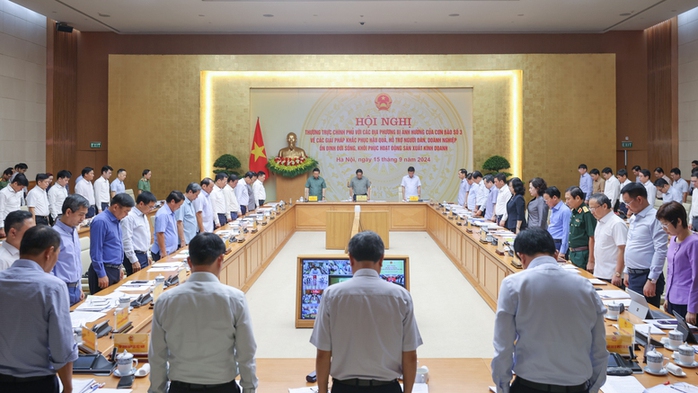 Thủ tướng chủ trì Hội nghị khắc phục hậu quả bão số 3- Ảnh 4. Thủ tướng chủ trì Hội nghị khắc phục hậu quả bão số 3- Ảnh 4.