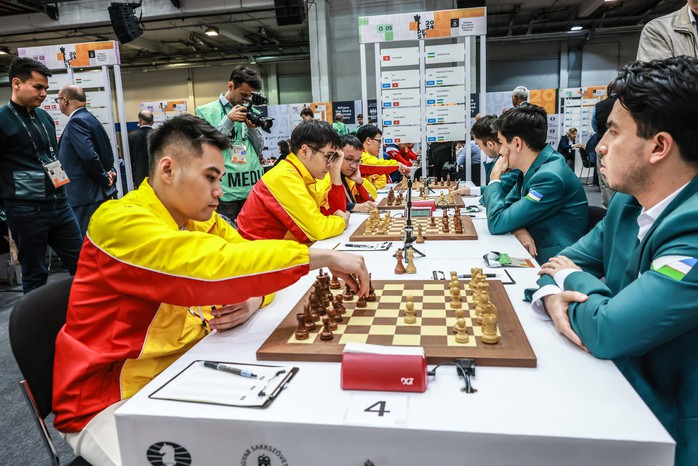 Tuyển Việt Nam thắng đậm đương kim vô địch Olympiad cờ vua- Ảnh 4. Tuyển Việt Nam thắng đậm đương kim vô địch Olympiad cờ vua- Ảnh 4.