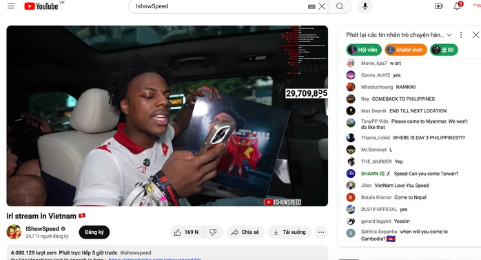 Người "chặt chém" YouTuber nổi tiếng IShowSpeed ở phố đi bộ Nguyễn Huệ đến khách sạn trả lại tiền, xin lỗi- Ảnh 1. Người "chặt chém" YouTuber nổi tiếng IShowSpeed ở phố đi bộ Nguyễn Huệ đến khách sạn trả lại tiền, xin lỗi- Ảnh 1.