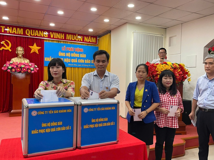 Công ty Yến sào Khánh Hòa phát động quyên góp hỗ trợ khắc phục bão số 3- Ảnh 3. Công ty Yến sào Khánh Hòa phát động quyên góp hỗ trợ khắc phục bão số 3- Ảnh 3.
