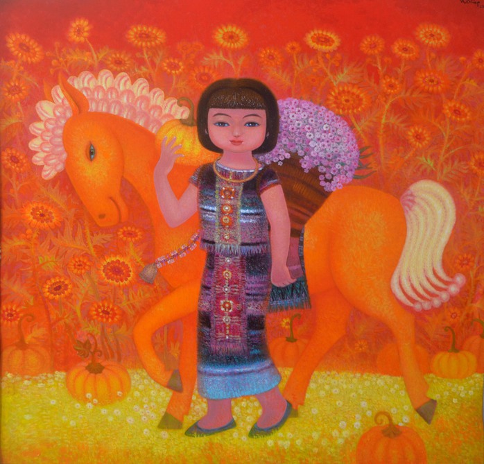 Lên nương của họa sĩ Ngô Đình Hiệp