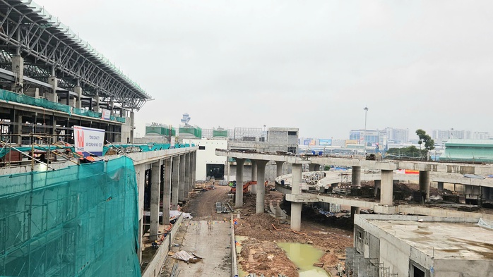 Tiến độ đại công trường nhà ga T3 sân bay Tân Sơn Nhất- Ảnh 2. Tiến độ đại công trường nhà ga T3 sân bay Tân Sơn Nhất- Ảnh 2.