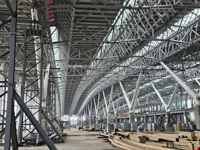 Tiến độ đại công trường nhà ga T3 sân bay Tân Sơn Nhất- Ảnh 1. Tiến độ đại công trường nhà ga T3 sân bay Tân Sơn Nhất- Ảnh 1.