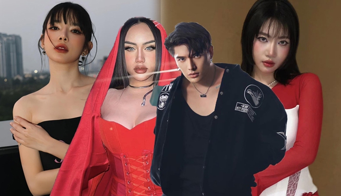 Mâu thuẫn giữa nhạc sĩ Châu Đăng Khoa và nhiều ca sĩ chưa có hồi kết (từ trái sang: Lyly, Sofia, Châu Đăng Khoa và Orange) Ảnh: KIM NGÂN Mâu thuẫn giữa nhạc sĩ Châu Đăng Khoa và nhiều ca sĩ chưa có hồi kết (từ trái sang: Lyly, Sofia, Châu Đăng Khoa và Orange) Ảnh: KIM NGÂN