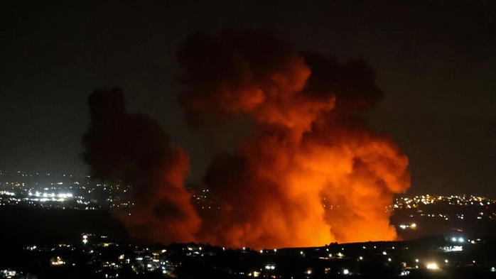 Đánh chặn tên lửa trên bầu trời miền Bắc Israel. Ảnh: Ynetnews Đánh chặn tên lửa trên bầu trời miền Bắc Israel. Ảnh: Ynetnews