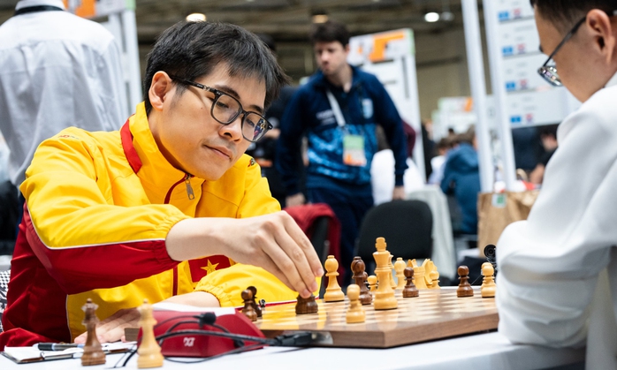 Lê Tuấn Minh giành HCĐ bàn 3, cờ vua Việt Nam xếp hạng 23 tại Olympiad 2024- Ảnh 4. Lê Tuấn Minh giành HCĐ bàn 3, cờ vua Việt Nam xếp hạng 23 tại Olympiad 2024- Ảnh 4.