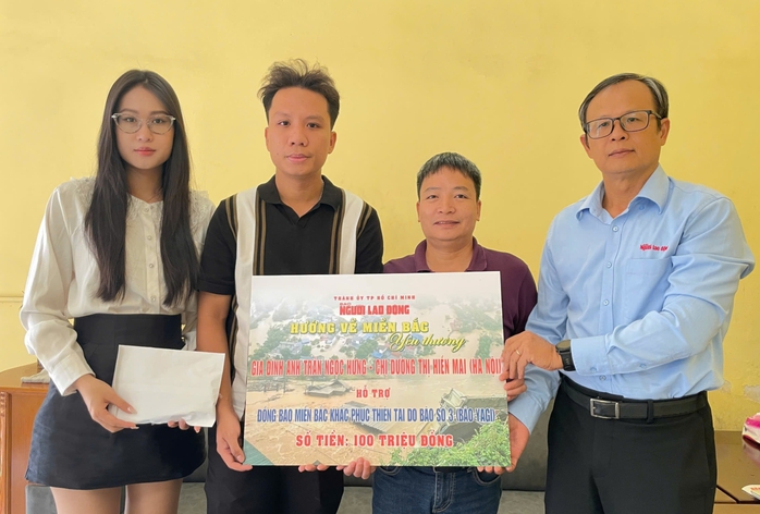 Đôi vợ chồng mới cưới dành 100 triệu đồng ủng hộ đồng bào bị bão lụt- Ảnh 1. Đôi vợ chồng mới cưới dành 100 triệu đồng ủng hộ đồng bào bị bão lụt- Ảnh 1.