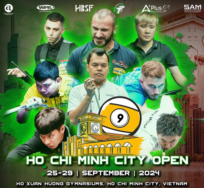 128 hảo thủ đua tài Giải billiards pool 9 bi TP HCM mở rộng 2024- Ảnh 5. 128 hảo thủ đua tài Giải billiards pool 9 bi TP HCM mở rộng 2024- Ảnh 5.
