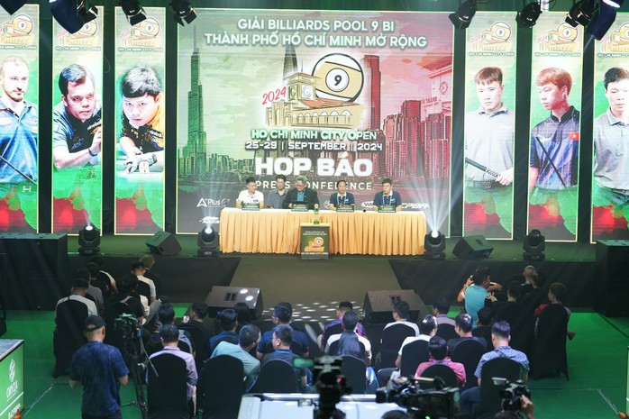 128 hảo thủ đua tài Giải billiards pool 9 bi TP HCM mở rộng 2024- Ảnh 1. 128 hảo thủ đua tài Giải billiards pool 9 bi TP HCM mở rộng 2024- Ảnh 1.