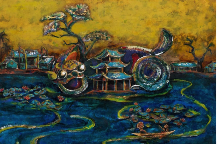 Họa sĩ Chu Nhật Quang mang "Dấu thiêng" đến Hoàng Thành Thăng Long- Ảnh 4.