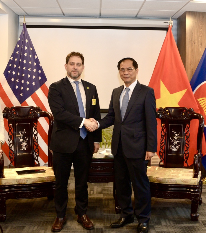 Phó Thủ tướng, Bộ trưởng Ngoại giao Bùi Thanh Sơn gặp Phó Cố vấn An ninh Quốc gia Mỹ- Ảnh 1. Phó Thủ tướng, Bộ trưởng Ngoại giao Bùi Thanh Sơn gặp Phó Cố vấn An ninh Quốc gia Mỹ- Ảnh 1.