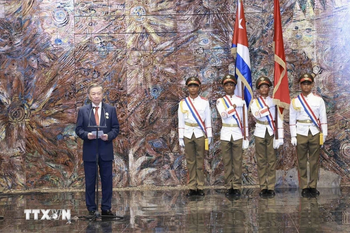 Cuba trao tặng Tổng Bí thư, Chủ tịch nước Tô Lâm Huân chương Jose Marti- Ảnh 9. Cuba trao tặng Tổng Bí thư, Chủ tịch nước Tô Lâm Huân chương Jose Marti- Ảnh 9.