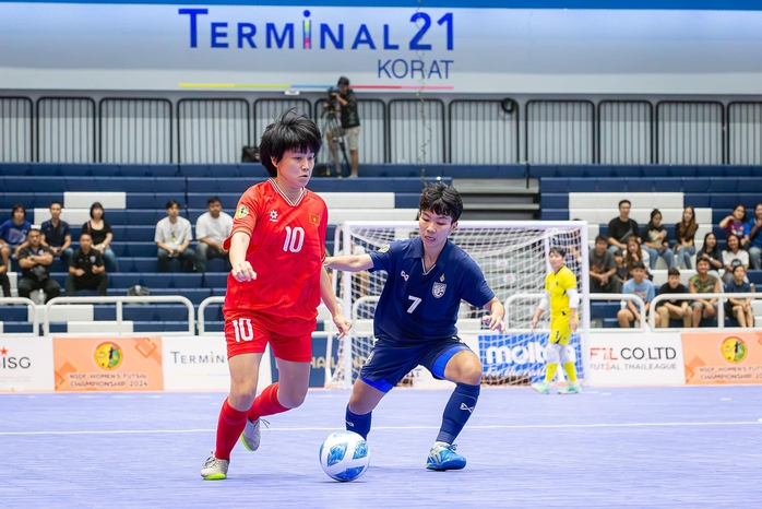 Bị Thái Lan cầm hòa, futsal nữ Việt Nam vẫn vô địch- Ảnh 1. Bị Thái Lan cầm hòa, futsal nữ Việt Nam vẫn vô địch- Ảnh 1.