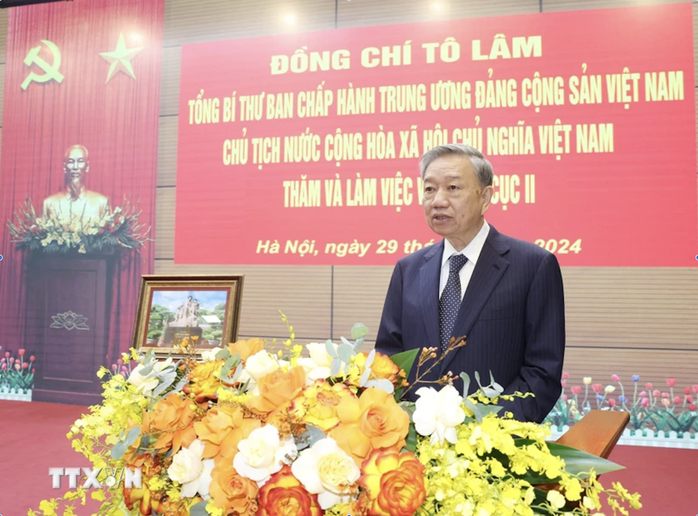 Tổng Bí thư, Chủ tịch nước Tô Lâm thăm và làm việc với Tổng cục II- Ảnh 1. Tổng Bí thư, Chủ tịch nước Tô Lâm thăm và làm việc với Tổng cục II- Ảnh 1.